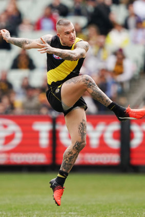 Dustin Martin starred for the Tigers.