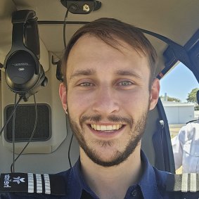 Loves to tell passengers it’s his first day … Rhylee McDermot.