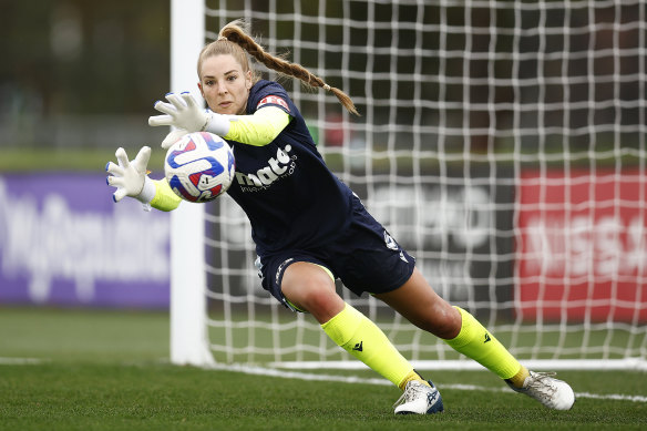 Melbourne Victory goalkeeper Casey Dumont.