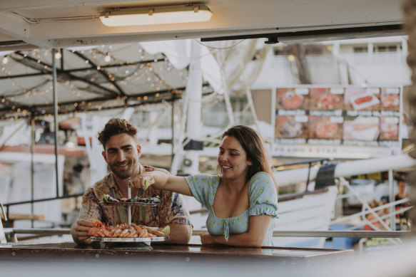 Tuck into fresh seafood at the iconic Prawn Star restaurant, set across three trawlers at the boardwalk.