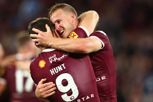 Windfall: Daly Cherry-Evans and Ben Hunt. 