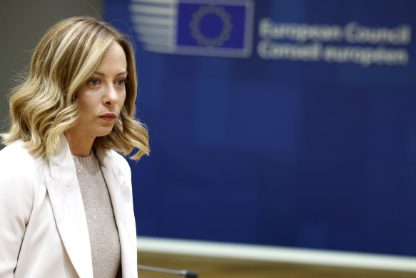 Italy’s Prime Minister Giorgia Meloni.