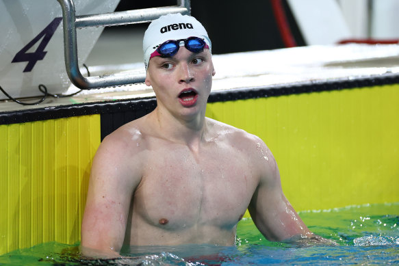 William Petric after the men’s 200m individual medley.