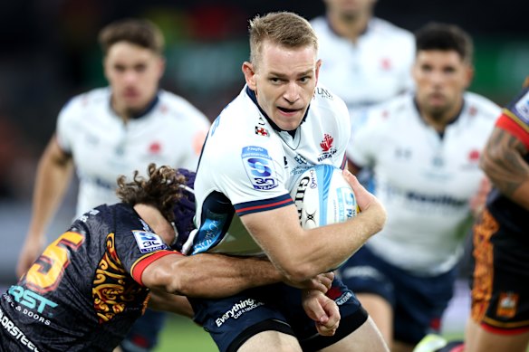 Max Jorgensen was a rare bright spot for the Waratahs in defence.