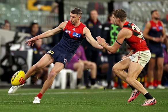 Judd McVee’s season was delayed by a hamstring injury, but he is a key part of the Demons’ immediate future. 