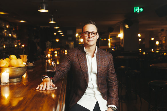 Jared Merlino closed his Surry Hills restaurant and wine room Bartolo in January.