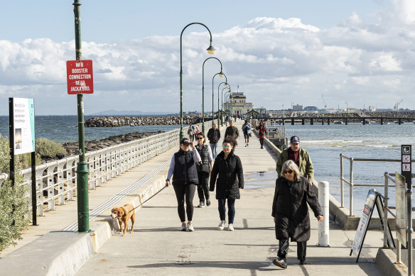 Melburnians find the stroll at St Kilda Pier the pause that refreshes. 