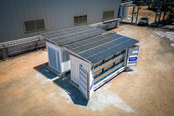 The first large-scale sodium-sulphur battery trialled in Australia is supplying energy to a nickel, copper and cobalt mine site southeast of Kalgoorlie.