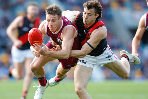 The Brisbane Lions were down five players during their upset loss to the Bombers on Sunday.