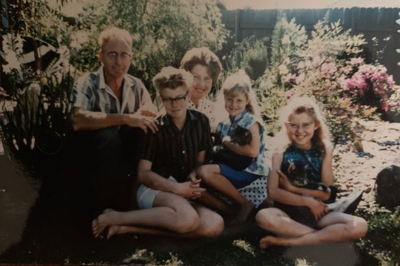 Heather Mitchell’s family in Camden, NSW, in 1967.