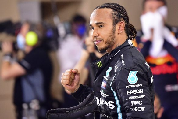 It's the second time Lewis Hamilton has won the highly regarded prize. 