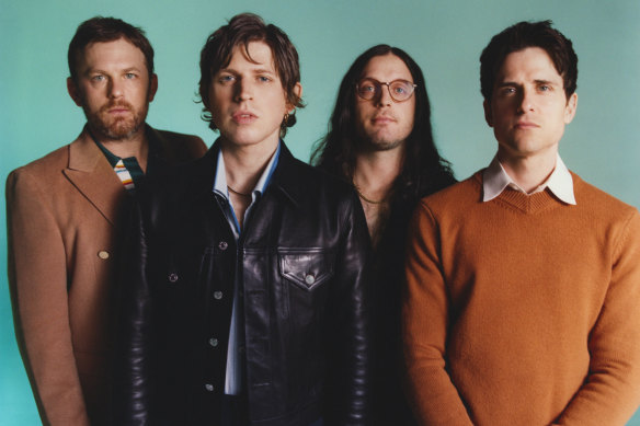 Nashville rockers Kings of Leon (pictured) will be joined by The Temper Trap during their Australian tour. 