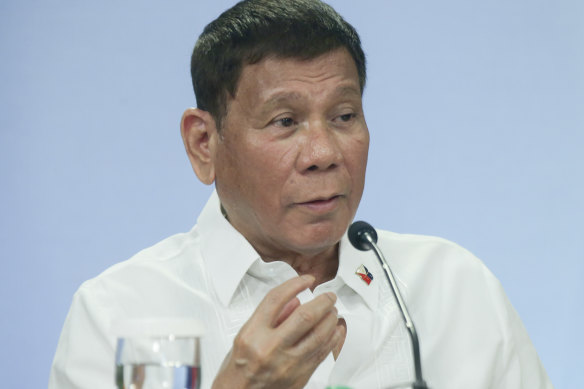 Philippine President Rodrigo Duterte.