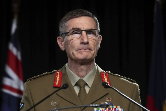 Chief of the Defence Force General Angus Campbell has been criticised for comments to young military recruits.