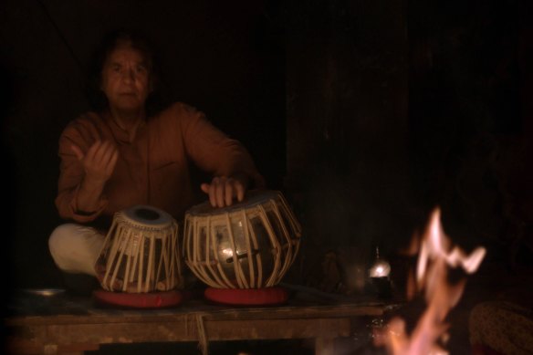 Zakir Hussain made a surprise appearance in the film Monkey Man.