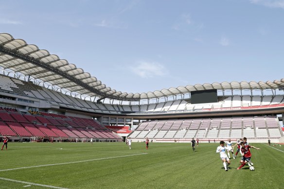 Japan's Super Cup was played behind closed doors in February and there will be no fans in the stands when the J.League resumes.