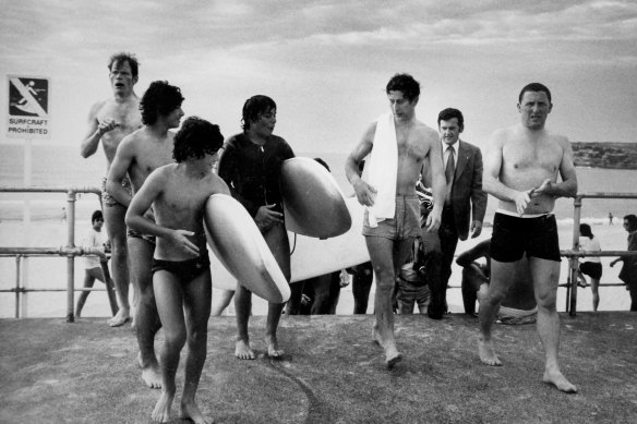 Peter Koutouzis (wearing wetsuit) met Prince Charles in 1977, when just 16.  Taken from Royal Wedding Album