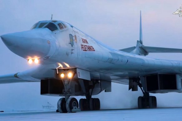 Russia’s TU-160s - the largest bomber in the world - were also targeted by Ukraine.