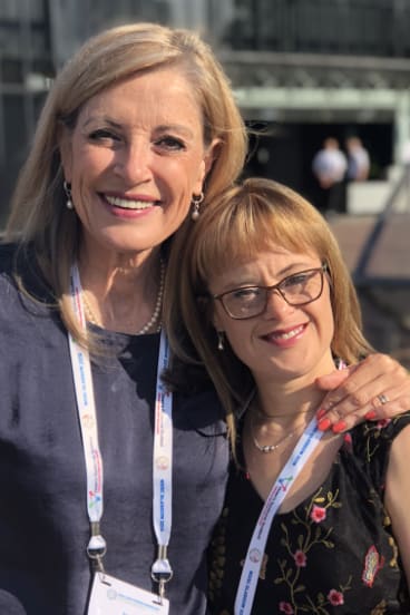 Sheri Brynard, right, and her mother Susette came to Glasgow from South Africa.