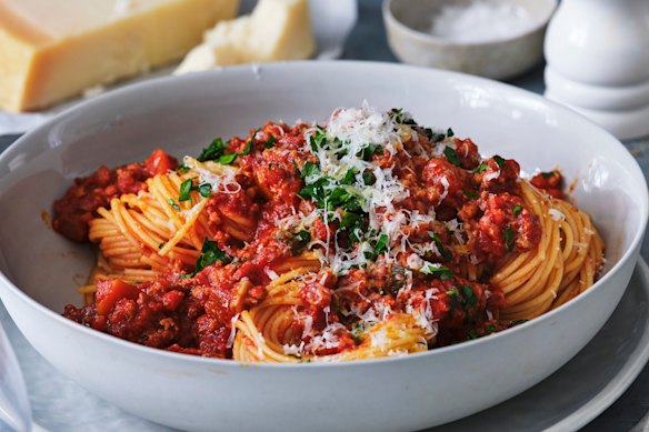 Adam Liaw’s Australian bolognese.