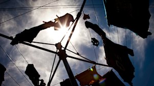 Drying your clothes on the line is free and environmentally sustainable.