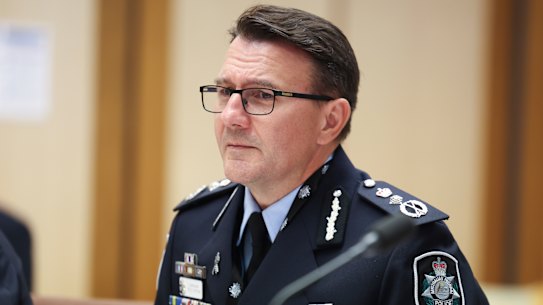 AFP Commissioner Reece Kershaw  declined to answer questions about whether he briefed Prime Minister Anthony Albanese about the caravan discovery. 