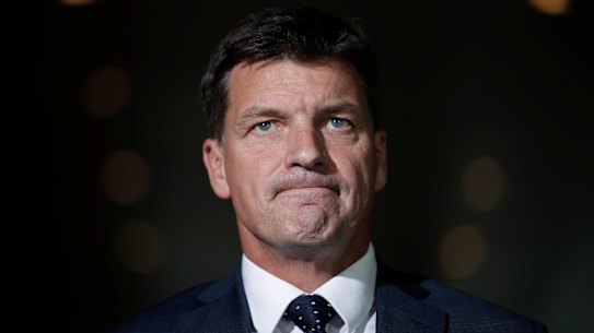 Energy and Emissions Reduction Minister Angus Taylor.