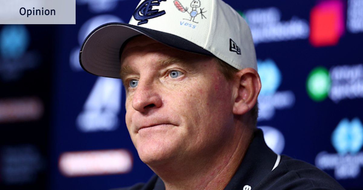 Carlton Blues coach Michael Voss deserves to be given his shot at turning this leaky ship around