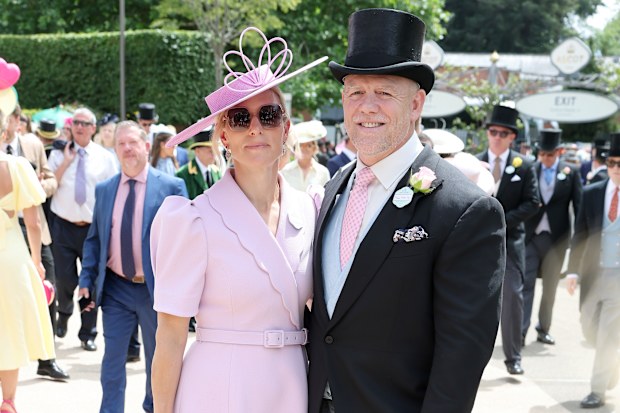 Zara Tindall, daughter of Princess Anne, wore a pink dress by Australian designer Rebecca Vallance for the opening day of Royal Ascot.