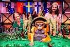 In Episode Six, the build was all about sabotaging Hamish. Teams had to build the most creative and exciting booby traps to stop ﻿his journey driving a remote-control Jeep through their themed builds.