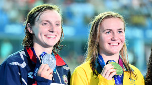 Ledecky and Titmus lead the USA v Australia duel in the pool.