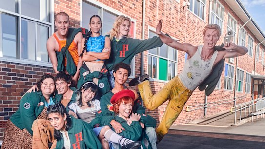 School’s out: Heartbreak High’s core gang.