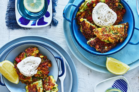Adam Liaw’s everything fritters.