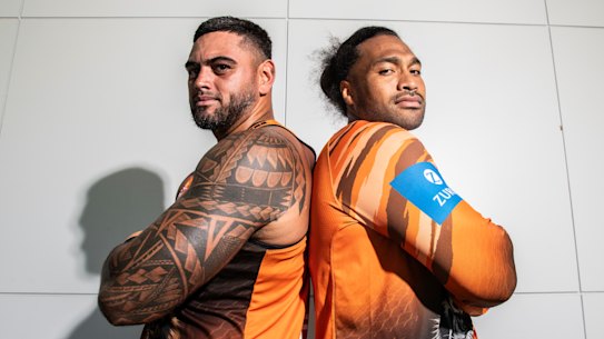 Crash Bros: Royce Hunt and new recruit Bunty Afoa have dropped about 15kgs between them