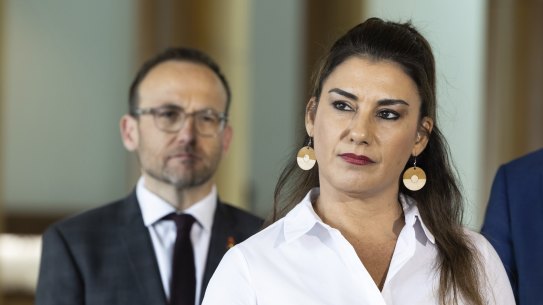 Lidia Thorpe and Adam Bandt 