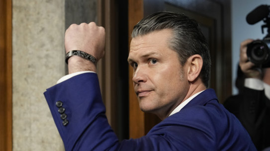 Pete Hegseth, President-elect Donald Trump’s choice to be Defense secretary, at the completion of his confirmation hearing before the Senate Armed Services Committee, at the Capitol in Washington.