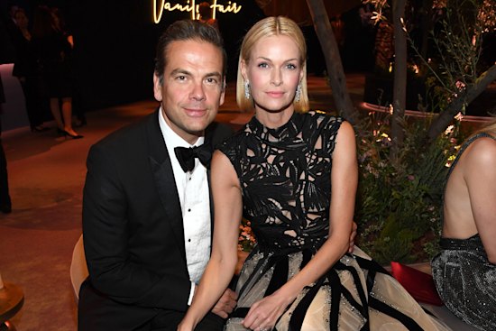 Lachlan with his wife, Sarah, in California in 2020, before their return to Australia.