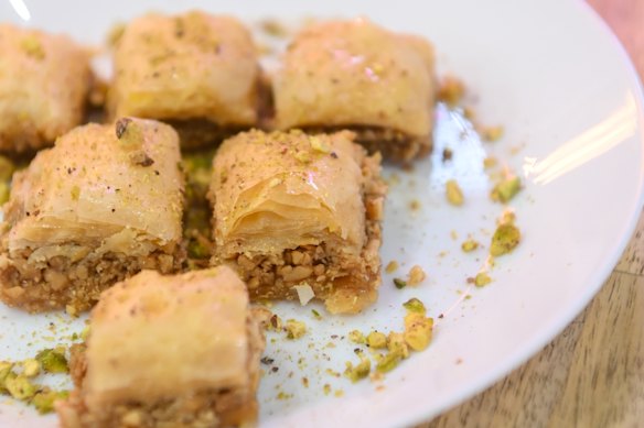 Cashew baklava.
