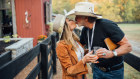 Debbi Fields and Wade Shealy celebrate Christmas on their Nashville Tennessee farm.