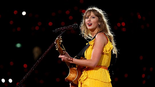 Taylor Swift performing in Melbourne earlier this year.