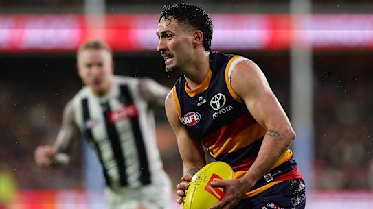Suspended: The Crows will be without star playmaker Izak Rankine through September. 