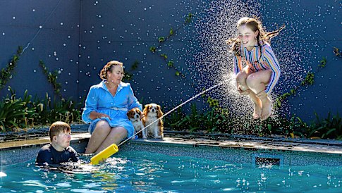 Sarah Sweeney and her children Hugo and Charlotte decided to cut back on extracurricular activities and have more time for fun.