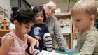 Pre-school children at Goodstart Early Learning in North Sydney. 