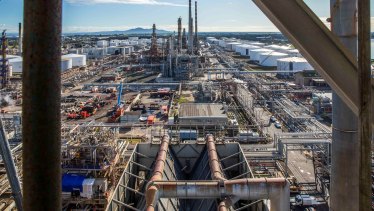 ASX-listed Viva Energy’s Geelong oil refinery.
