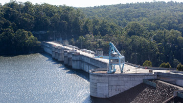 The Warragamba Dam is proposed to be lifted by 14 metres but construction is understood to provide for a future raising to 17 metres.