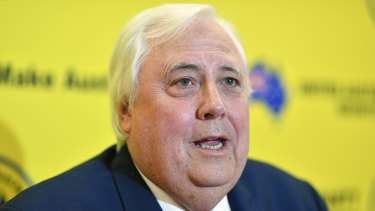 United Australia Party leader Clive Palmer has announced he will pay unpaid workers' entitlements at Queensland Nickel.