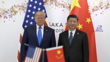 President Donald Trump and President Xi Jinping last year. Xi in his UN speech flagged the possibility of working with the US, noting that it was agreements between himself and the former president Barack Obama that made the 2015 Paris climate agreement possible.