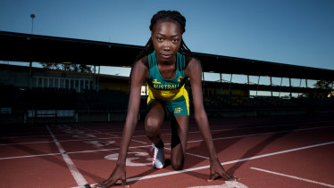 One to beat: Bendere Oboya is favoured to win the 400 metres final at the Australian titles in Sydney on Saturday.