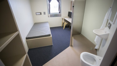 A Ravenhall cell at the time of the prison's opening in  2017.