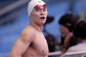 Sun Yang will not be able to defend his 200m freestyle title at the Tokyo Olympics next month.